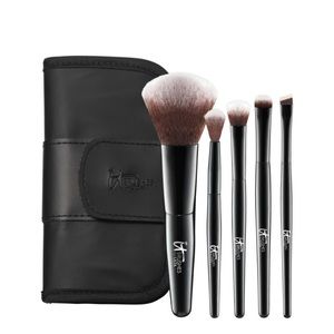 IT Brushes For ULTA Face & Eye Essentials Mini 5 Pc Travel Brush Set